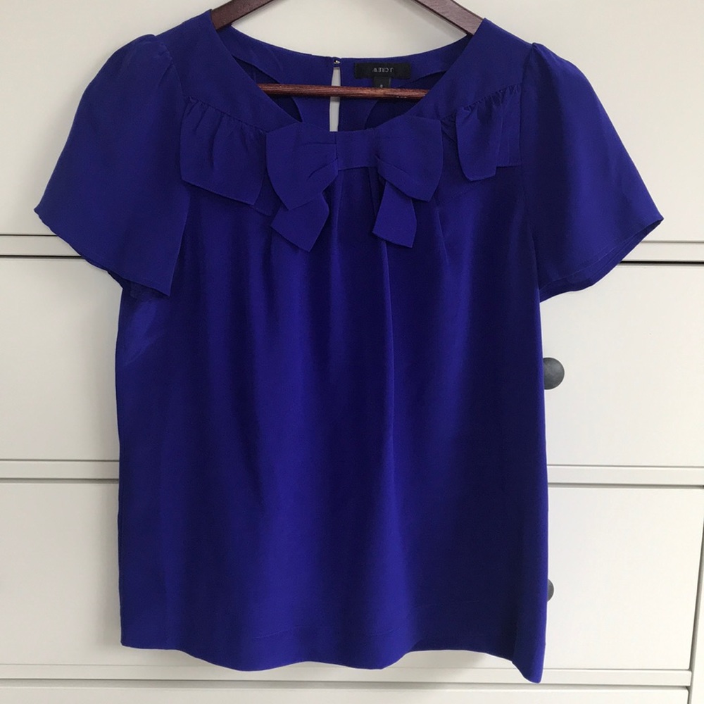 J Crew Bow Blouse